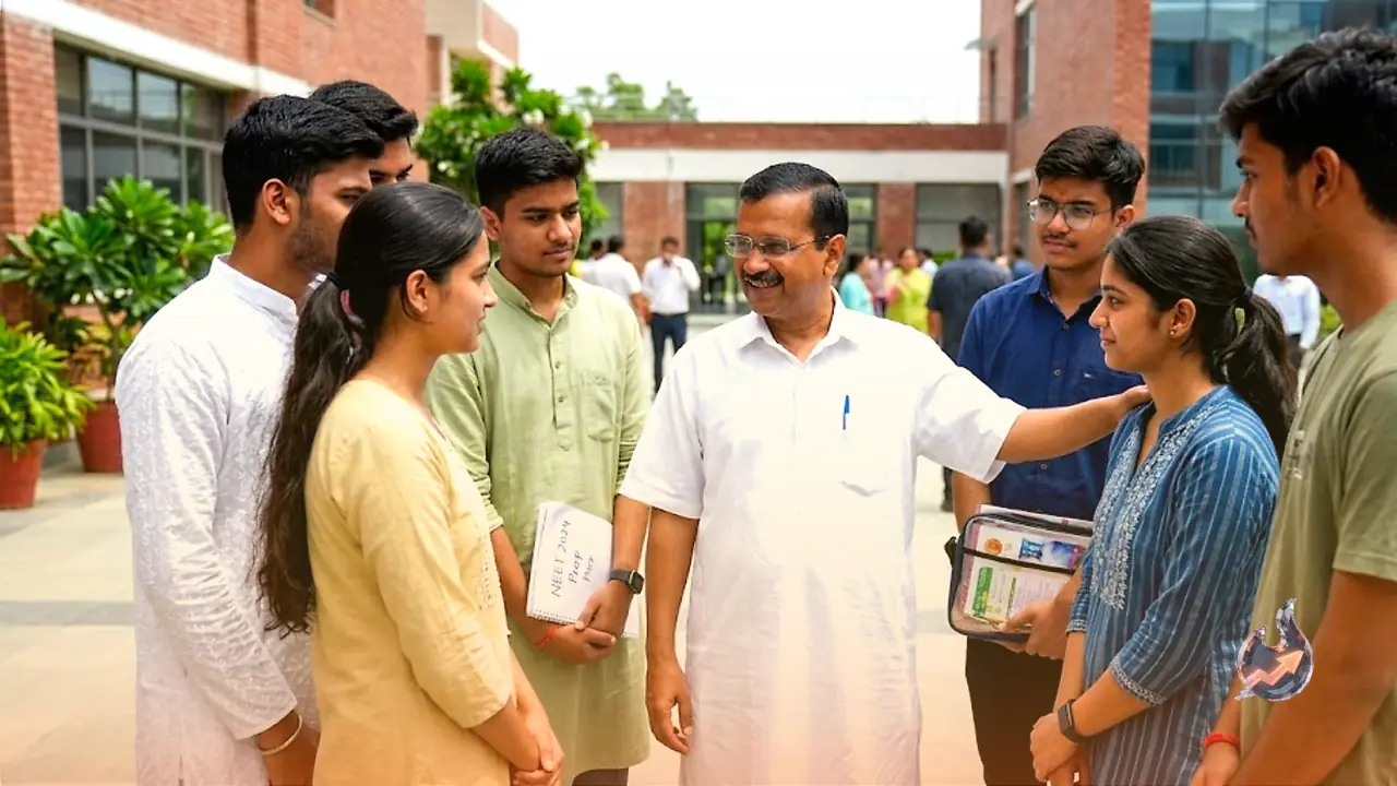 Arvind Kejriwal Extends Good Wishes to NEET Aspirants, Urges Them to Stay Calm