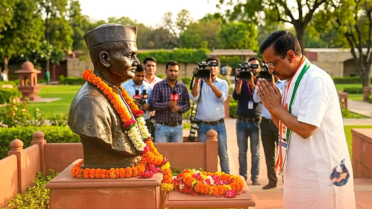 Arvind Kejriwal Pays Tribute to Lal Bahadur Shastri on Birth Anniversary, Hails His Integrity and Simplicity