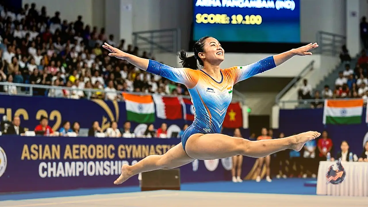 एशियन एयरोबिक जिम्नास्टिक चैंपियनशिप में अरिहा पंगमबम ने जीता ऐतिहासिक स्वर्ण पदक, भारत का नाम किया रोशन