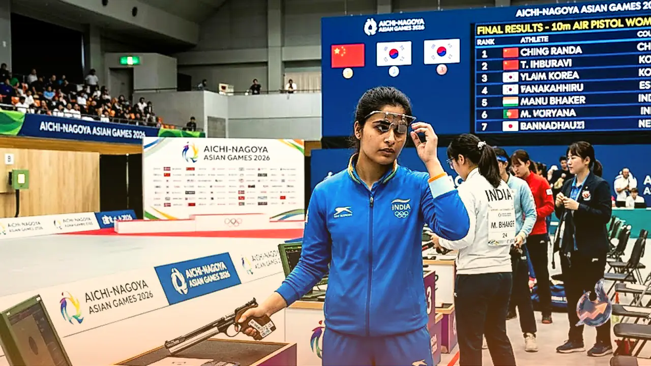 एशियन गेम्स 2026 में 10 मीटर एयर पिस्टल पोडियम से चूकीं मनु भाकर, महिला स्कीट टीम ने जीता कांस्य