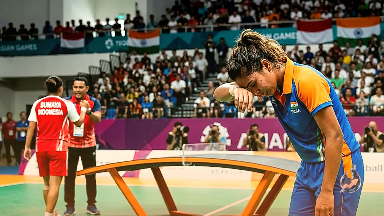 एशियाई खेलों में भारतीय खिलाड़ी क्विम्सी डिसूजा टेकबॉल सेमीफाइनल में हारीं, अब कांस्य पदक पर निगाहें