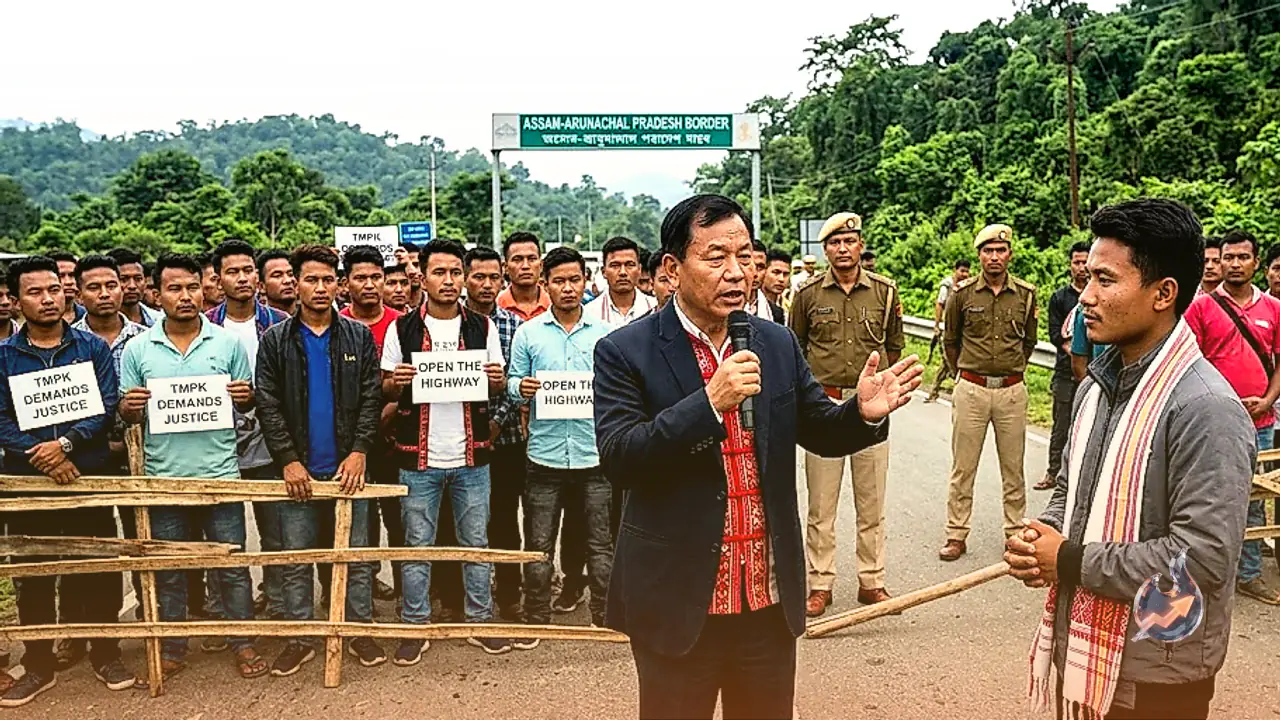 Border Tension Escalates as Lawmaker Tapir Gao Intervenes to Lift Mising Student Group's Highway Siege