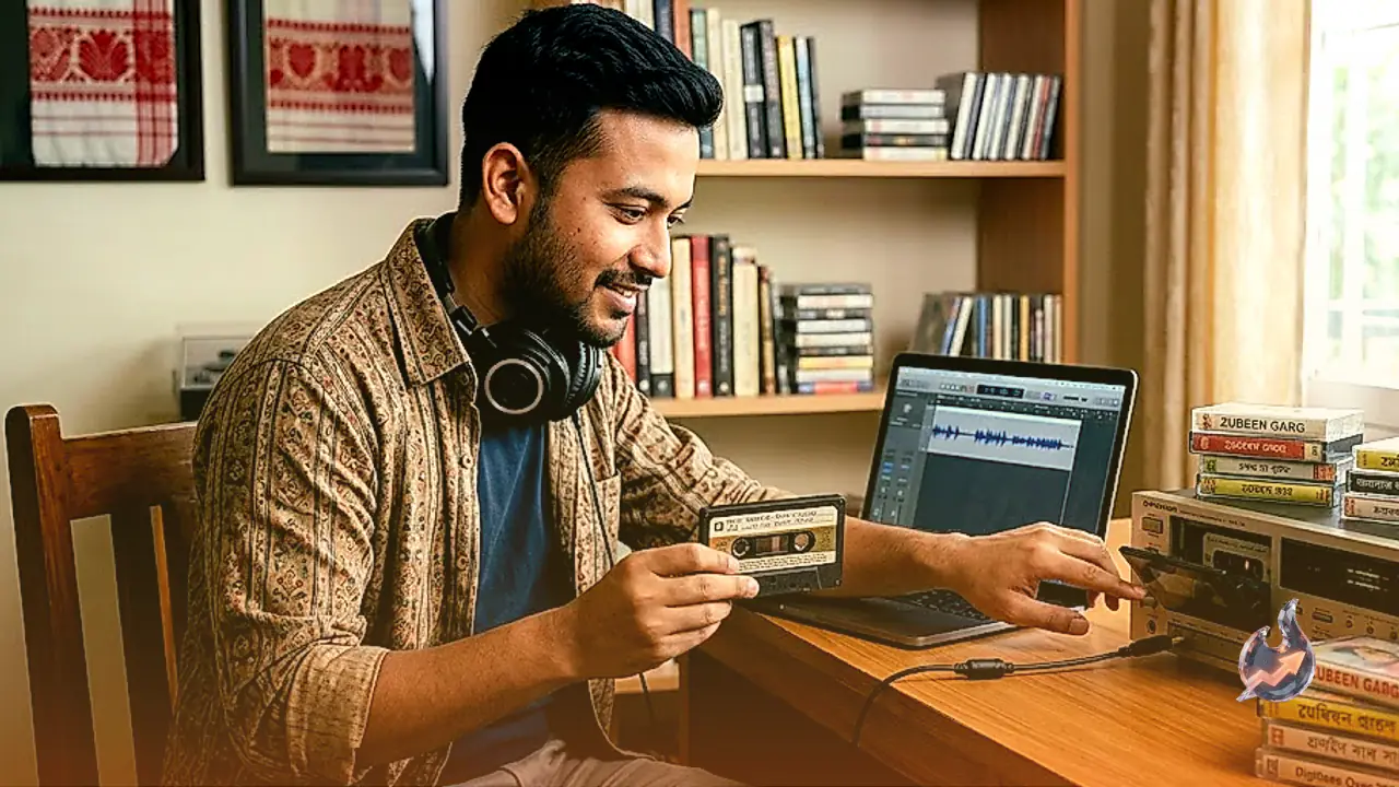 Assam Fan Chinmoy Saikia Digitises Over 200 Rare Zubeen Garg Tracks from Vintage Cassettes