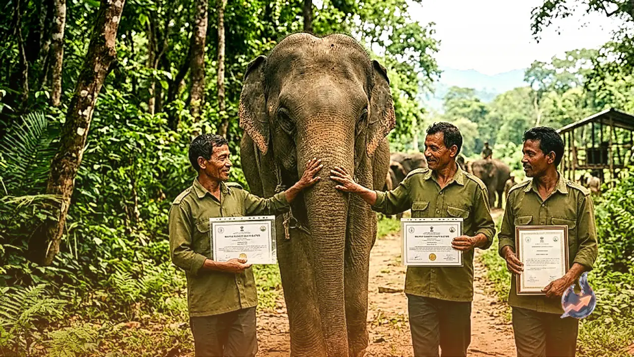 Global Honour for Assam's Manas Mahouts: Pair Certified as Master Handlers Ahead of Thailand Mission