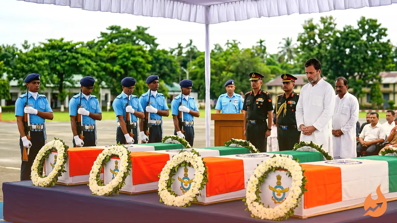 Rahul Gandhi Mourns Five Soldiers Killed in Assam Air Force Plane Crash