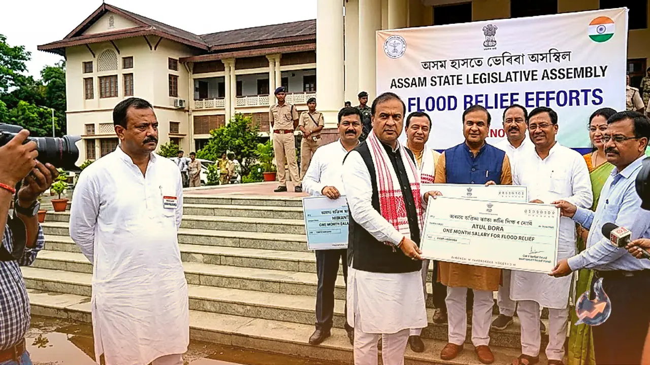 Assam Lawmakers Unite for Flood Relief with One Month Salary Donation, Raijor Dal's Silence Draws Attention