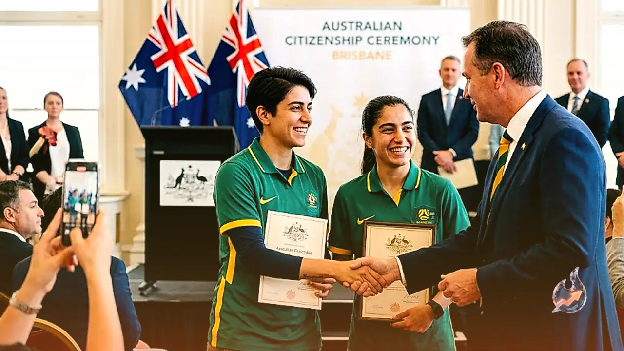 Iranian Footballers Who Defied Tehran Regime Awarded Australian Citizenship in Brisbane