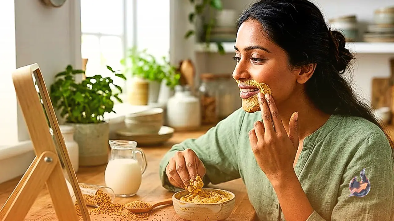 Skip Expensive Salon Visits by Trying a Traditional Mustard, Fenugreek, and Milk Blend for Facial Hair