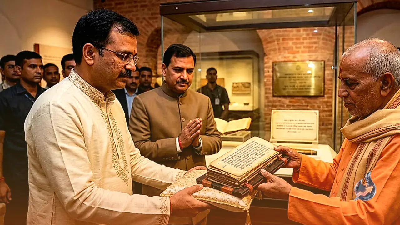 Centuries-Old Valmiki Ramayana Manuscript Finds Permanent Home at Ayodhya Museum Following Historic Handover