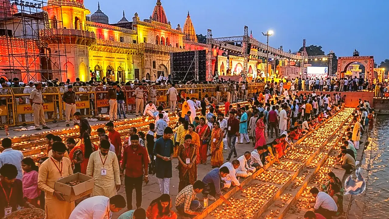 Ayodhya Prepares for Tenth Grand Deepotsav as Lakhs of Lamps Illuminate Sarayu Banks