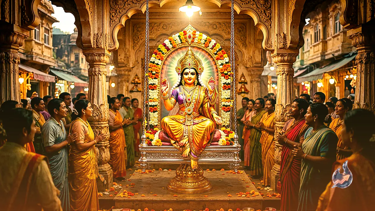Ram Mandir Jhulan Utsav Begins: Ramlala Seated on Gold Plated Silver Swing in Ayodhya