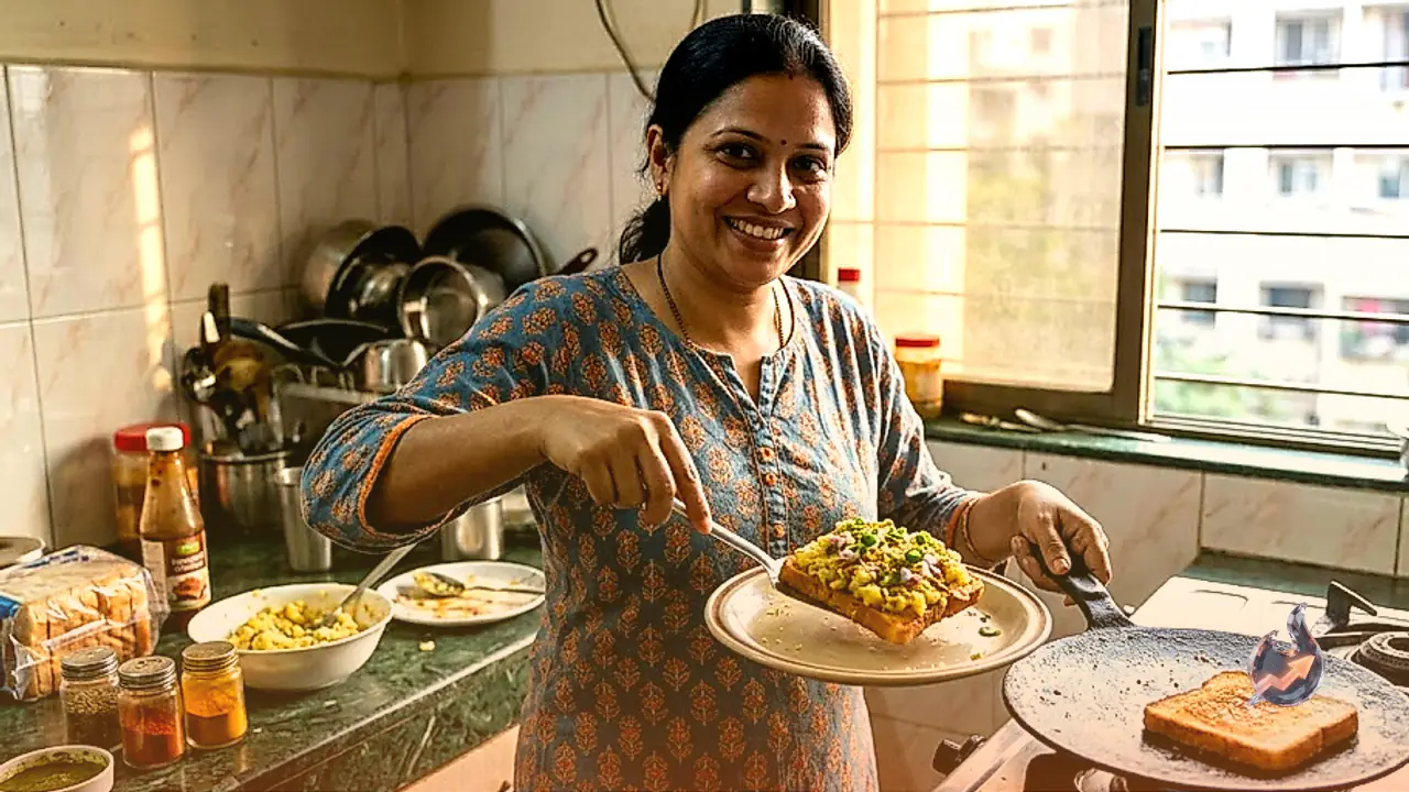 Skip the market run, this crunchy chaat-style potato toast comes together at home in minutes