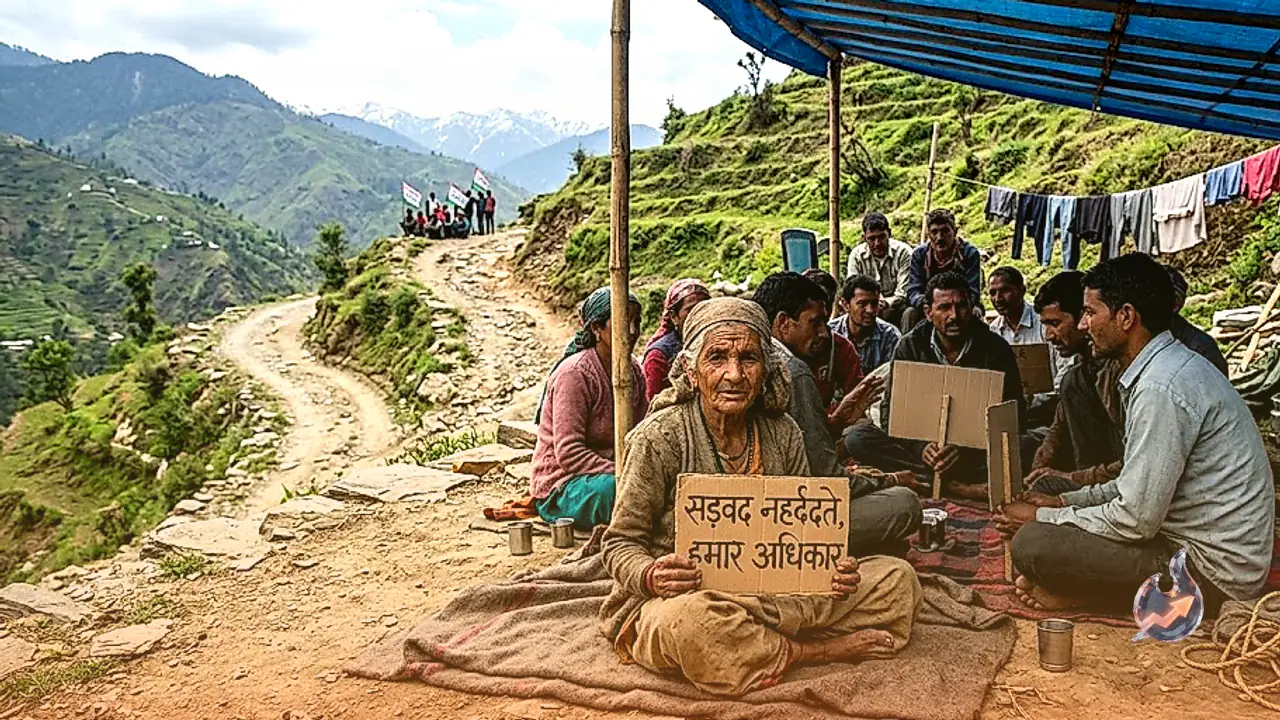 Villagers in Bageshwar Protest for 31 Days Over Road Construction Demands