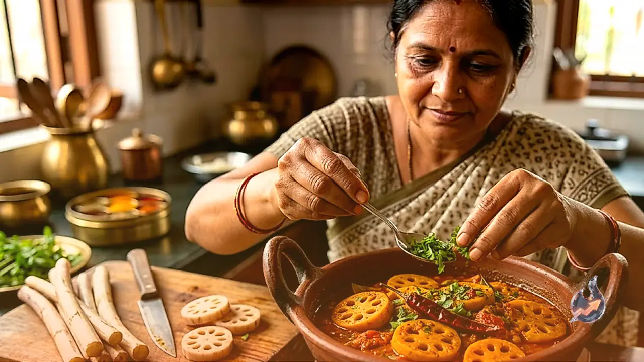 Bhasid Sabzi Recipe: How to Make Traditional Baghelkhand Style Lotus Stem at Home