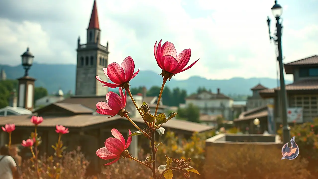Red Powder Puff Plant Enhances Garden Beauty and Holds Traditional Uses