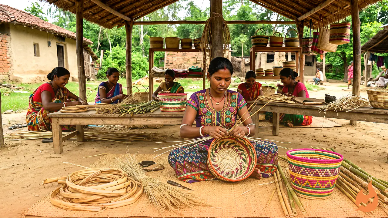 From Forest Grass to Discarded Banana Stems: How Bahraich's Tharu Women Are Turning Waste Into Income