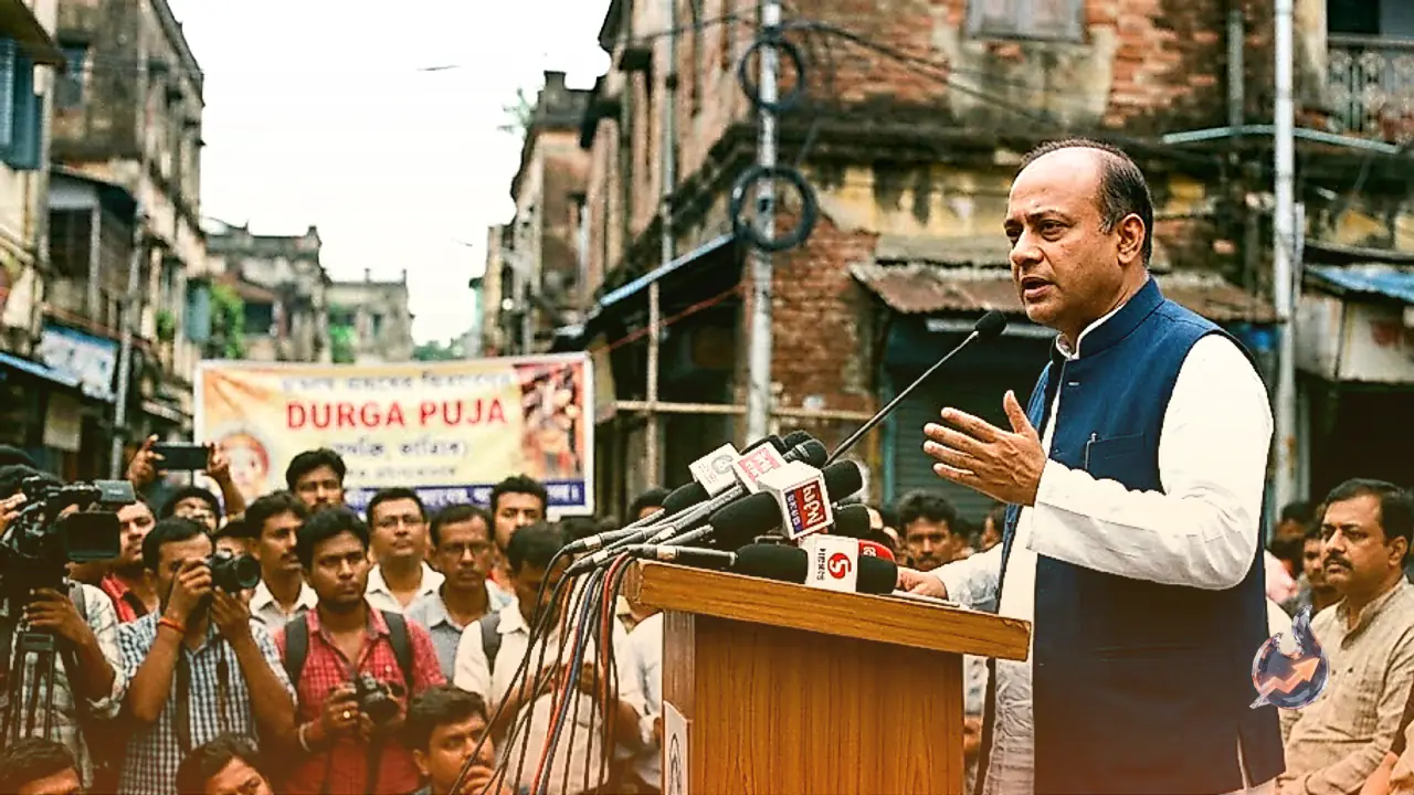 BJP's Samik Bhattacharya sparks row in Kolkata by invoking 1946 riots ahead of Durga Puja