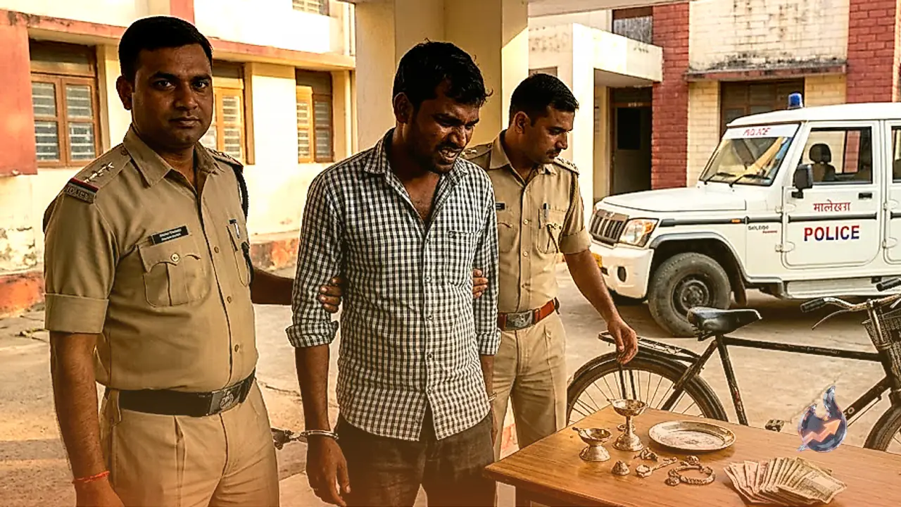 Habitual Offender Arrested in Balaghat After Using Stolen Bicycle to Raid Two Temples in Single Night