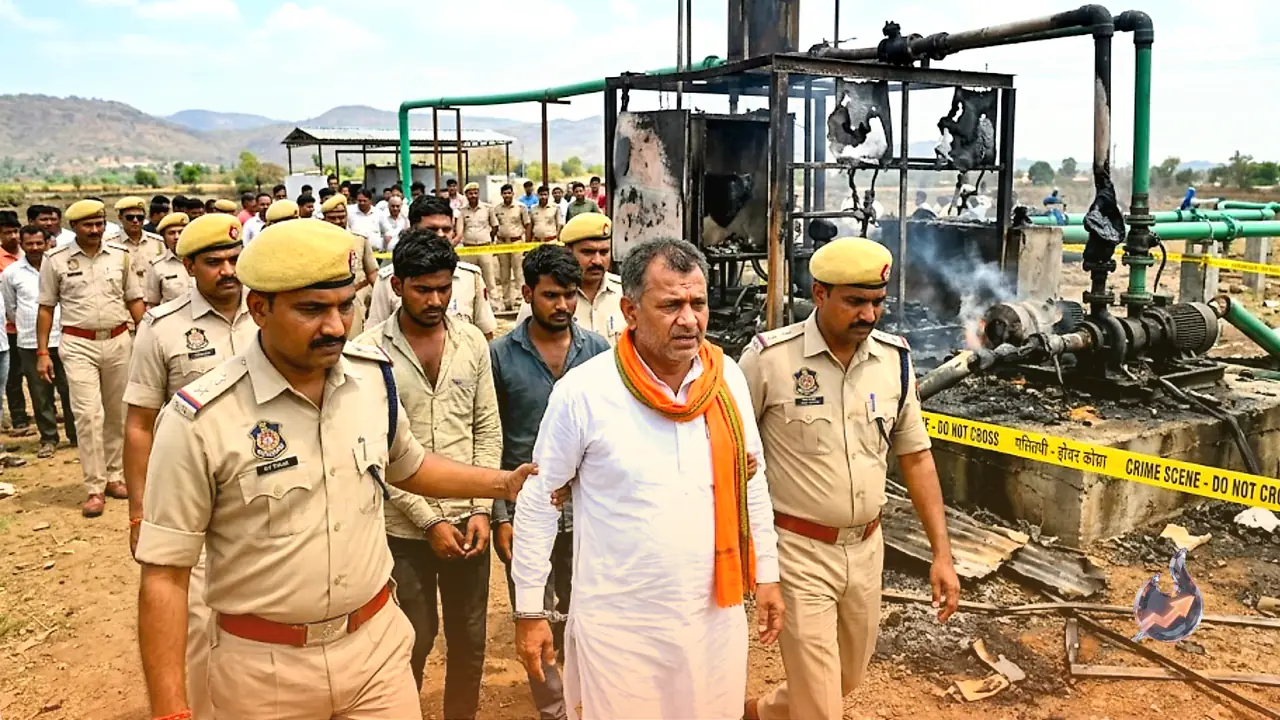 Madhya Pradesh's Only Micro Irrigation Project Set Ablaze Over Rs 10 Lakh Extortion Demand, BJP Leader Among Three Arrested