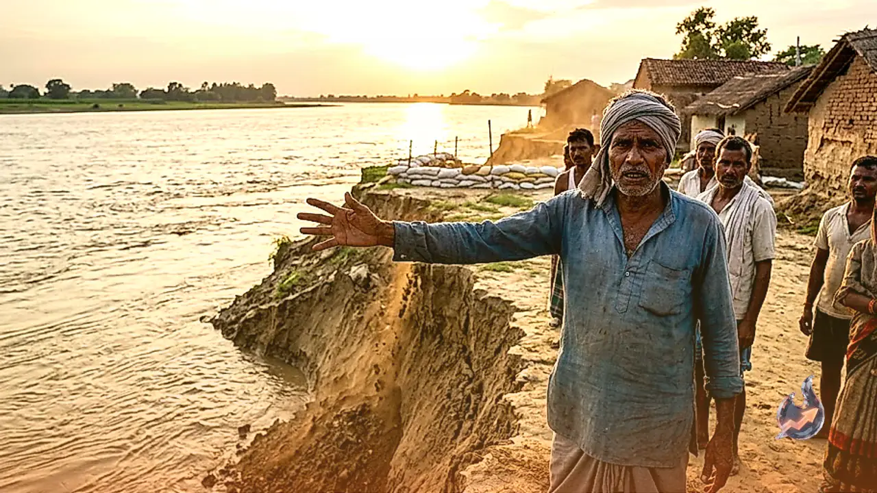 Ballia Flood Crisis: Millions Claimed for Relief While Ghaghra River Swallows Gopalnagar Tadi