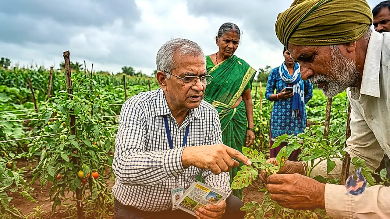 Balod Farmers Told How to Save Vegetable Crops From Monsoon Fungal Diseases