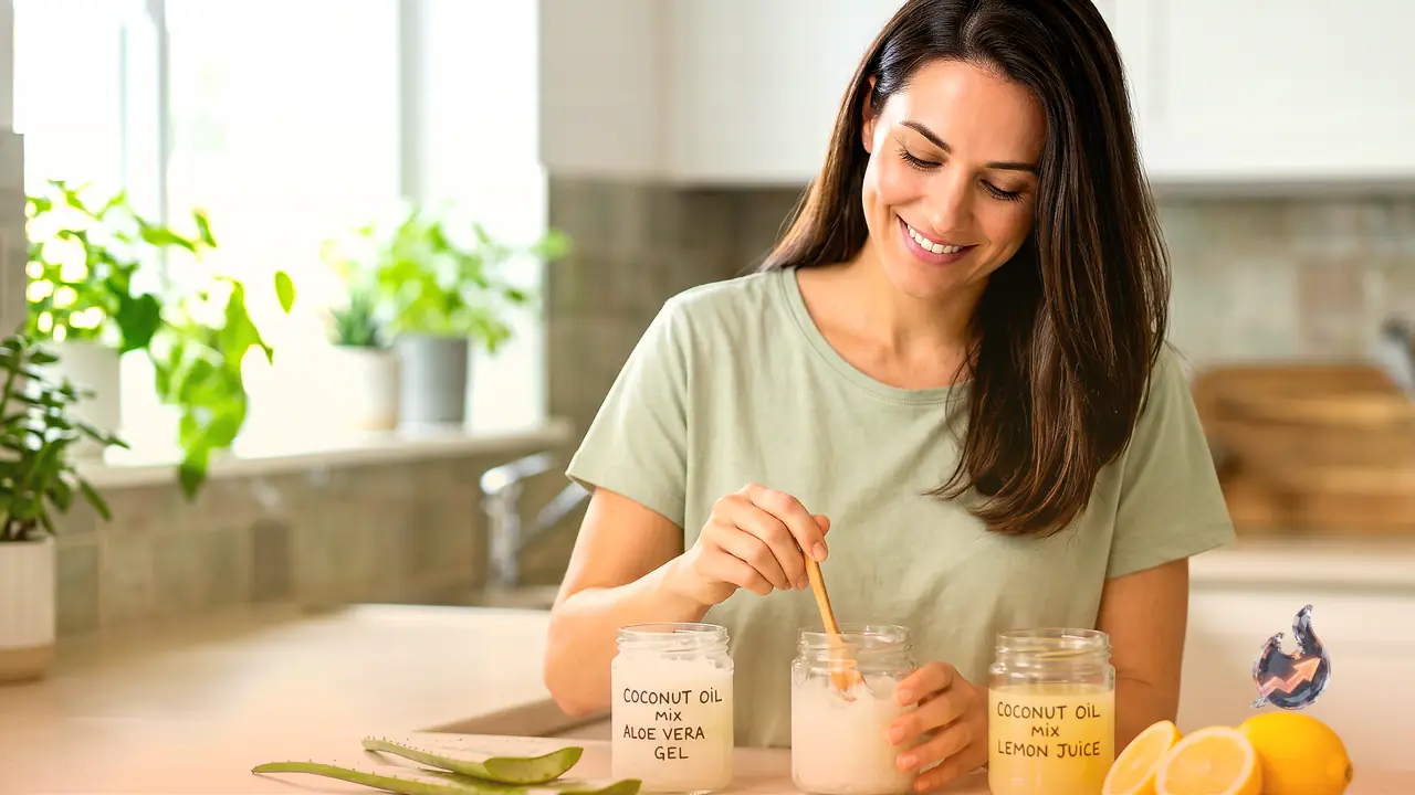 Two Simple Coconut Oil Mixes That Can Fix Dandruff, Dry Hair and Hair Fall Naturally