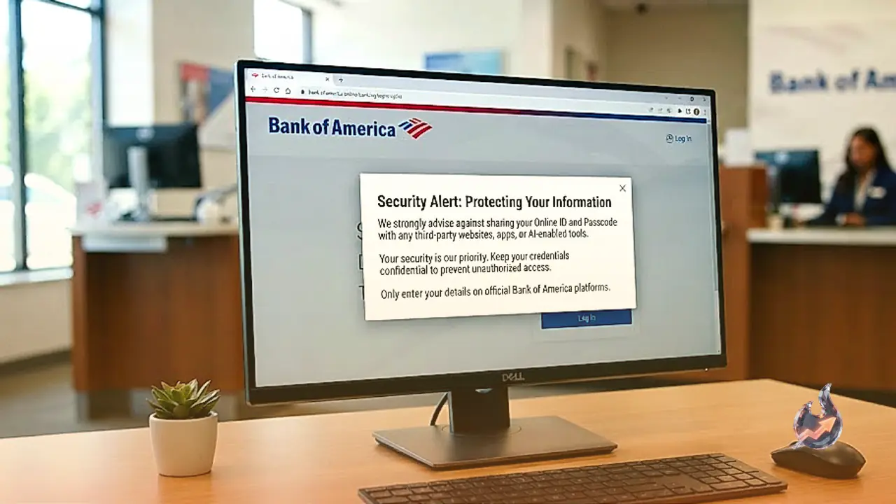 Bank of America Asks Customers Not to Share Banking Passwords With AI Agents