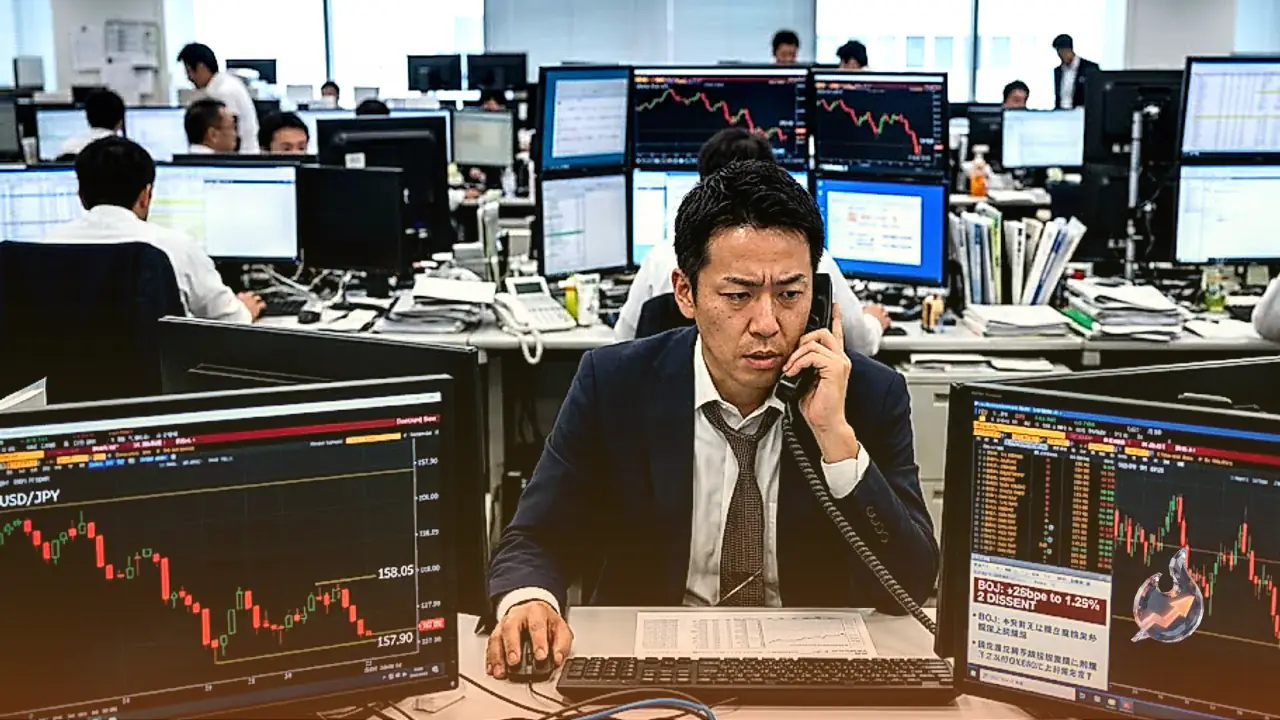 Yen Extends Decline Toward 158 Against US Dollar Despite Bank of Japan Interest Rate Hike to 1.25%
