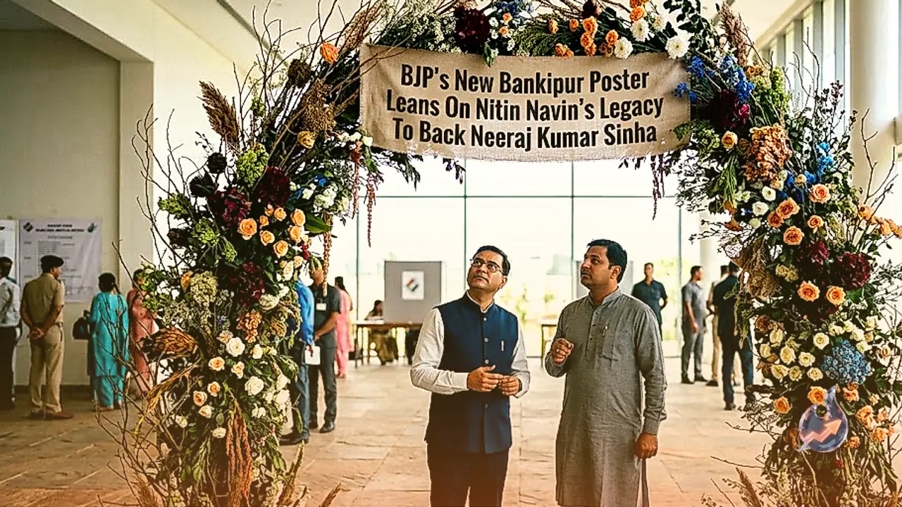 BJP's New Bankipur Poster Leans On Nitin Navin's Legacy To Back Neeraj Kumar Sinha