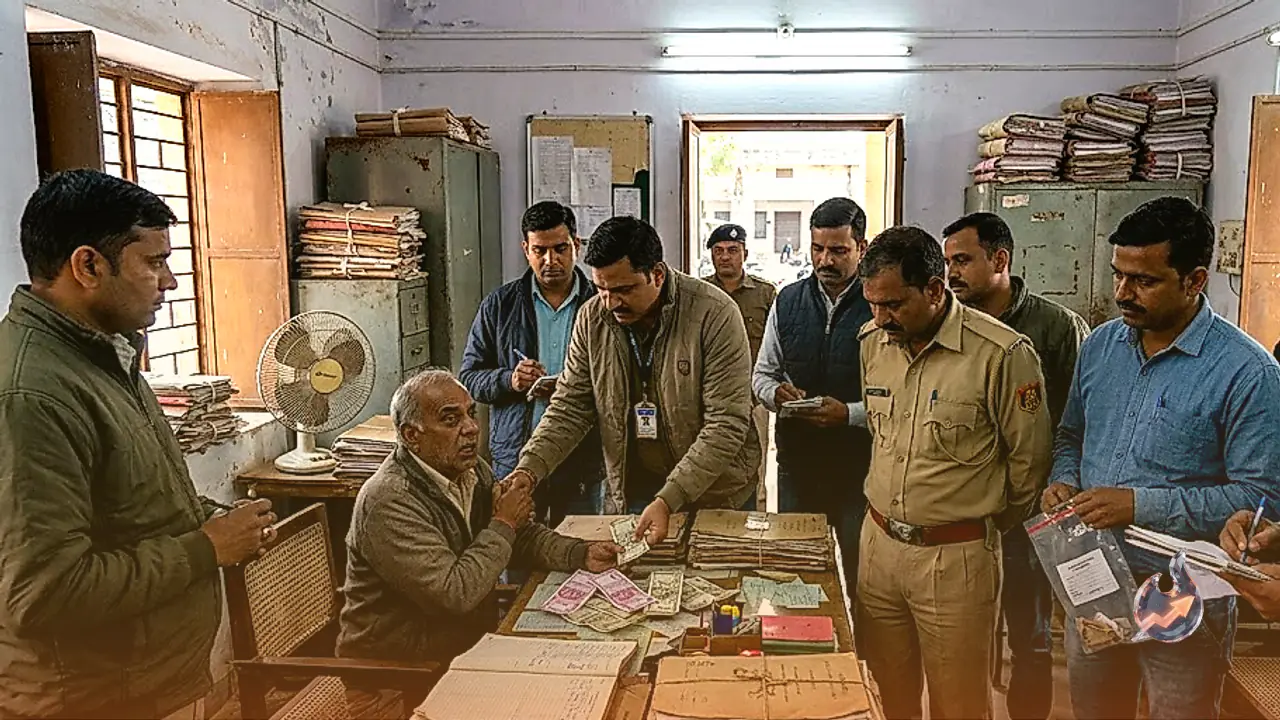 Banswara Bribery Trap: Homeguard Driver and Court Reader Arrested Taking Bribe