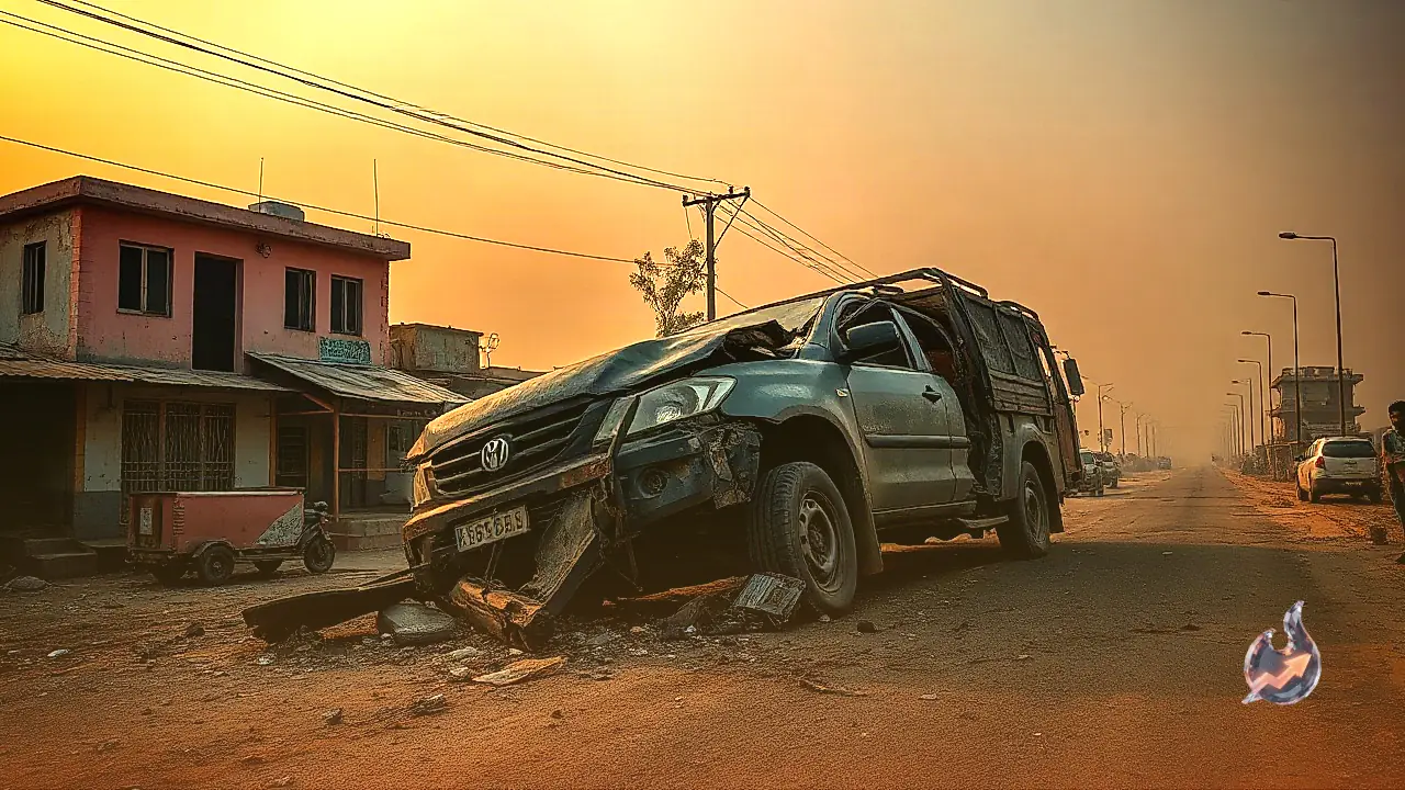 Tragic Road Collision in Baran: Car Rams into Ash-Laden Truck Between Kawai and Atru, Family of Four Killed