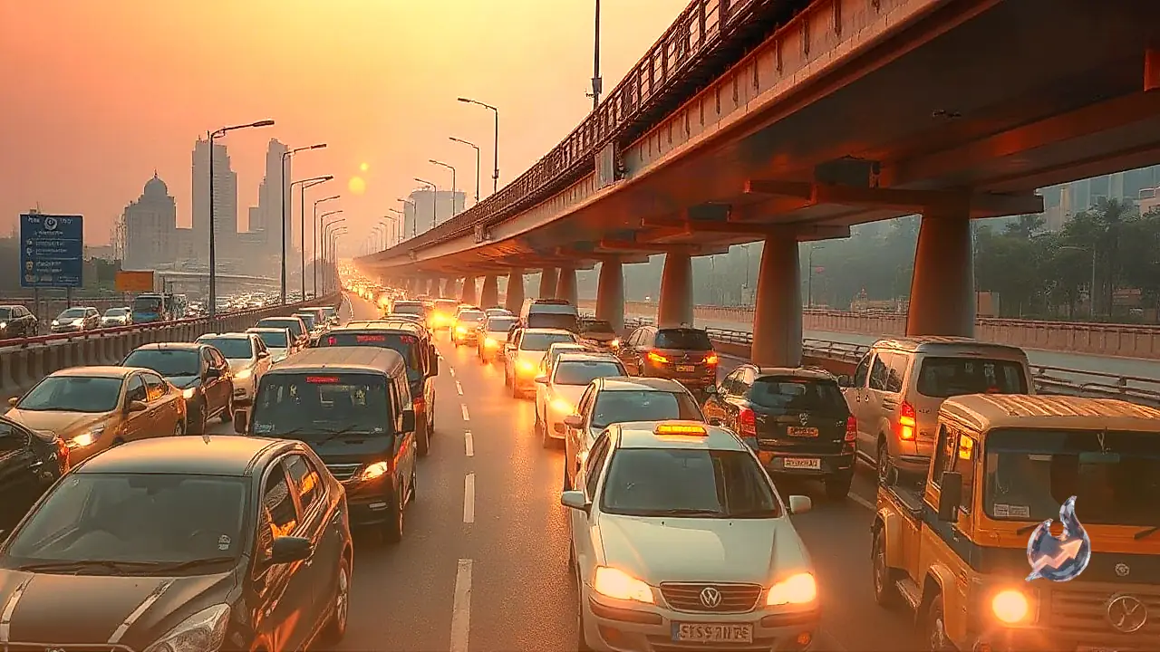 Barapullah Phase-3 Faces Massive Traffic Gridlock on Day One as Vehicles Crawl on Mayur Vihar to AIIMS Stretch