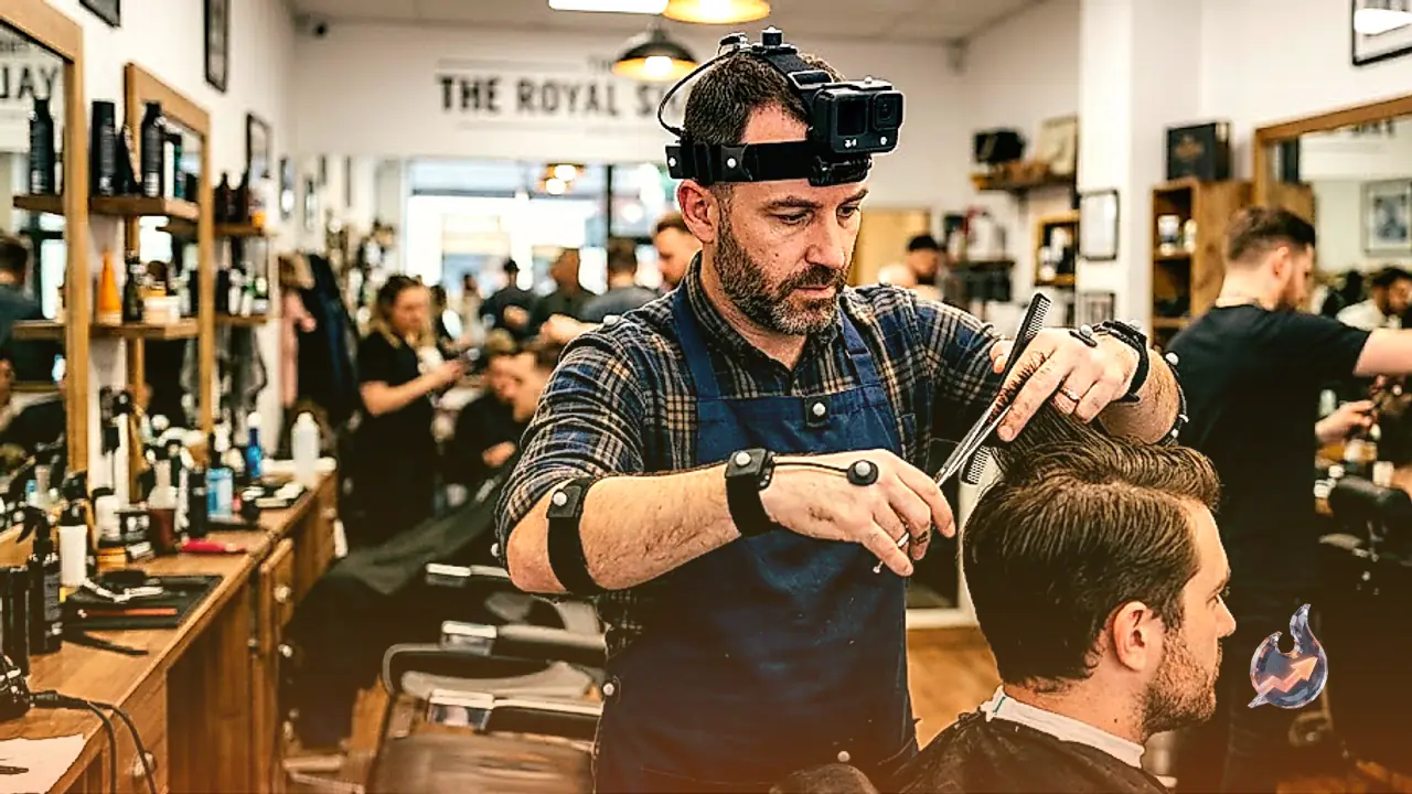 Barber wears sensors and head camera in viral video to train AI and robots