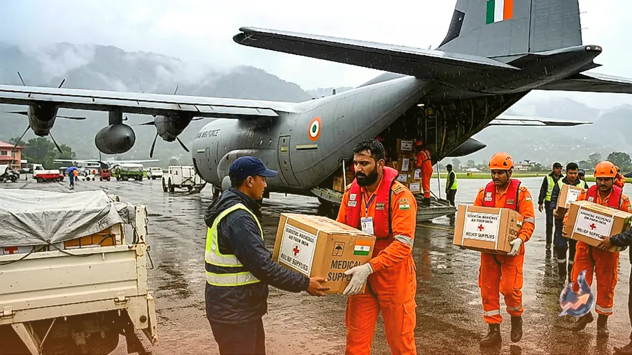 India Dispatches 5th Relief Aircraft to Flood-Hit Nepal With Medical Supplies and Rescue Team