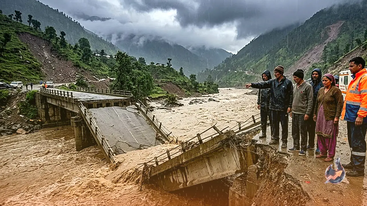 बारिश और भूस्खलन की चपेट में हिमाचल प्रदेश, चार दिनों के लिए ऑरेंज अलर्ट जारी, नदियां उफान पर और 135 रास्ते ठप