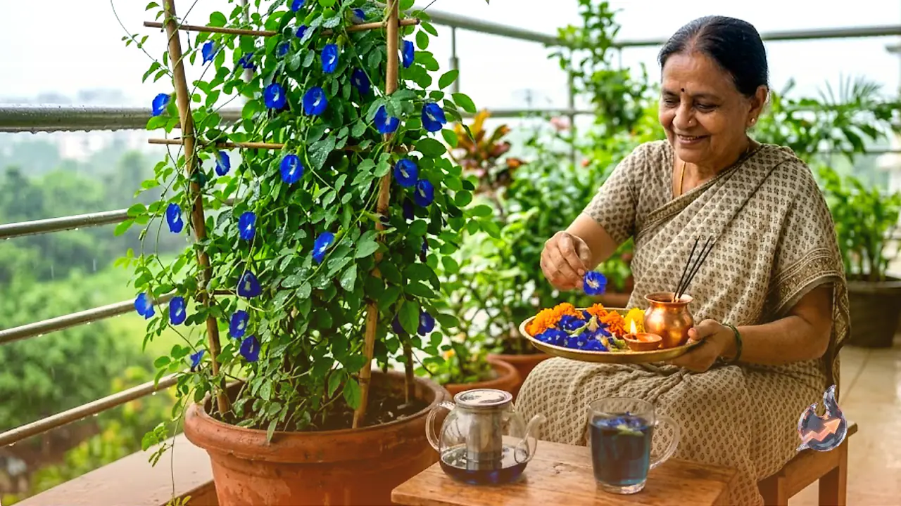 This Blue-Flowered Vine Thrives in Monsoon Pots and Doubles as a Puja Favorite and Health Tonic