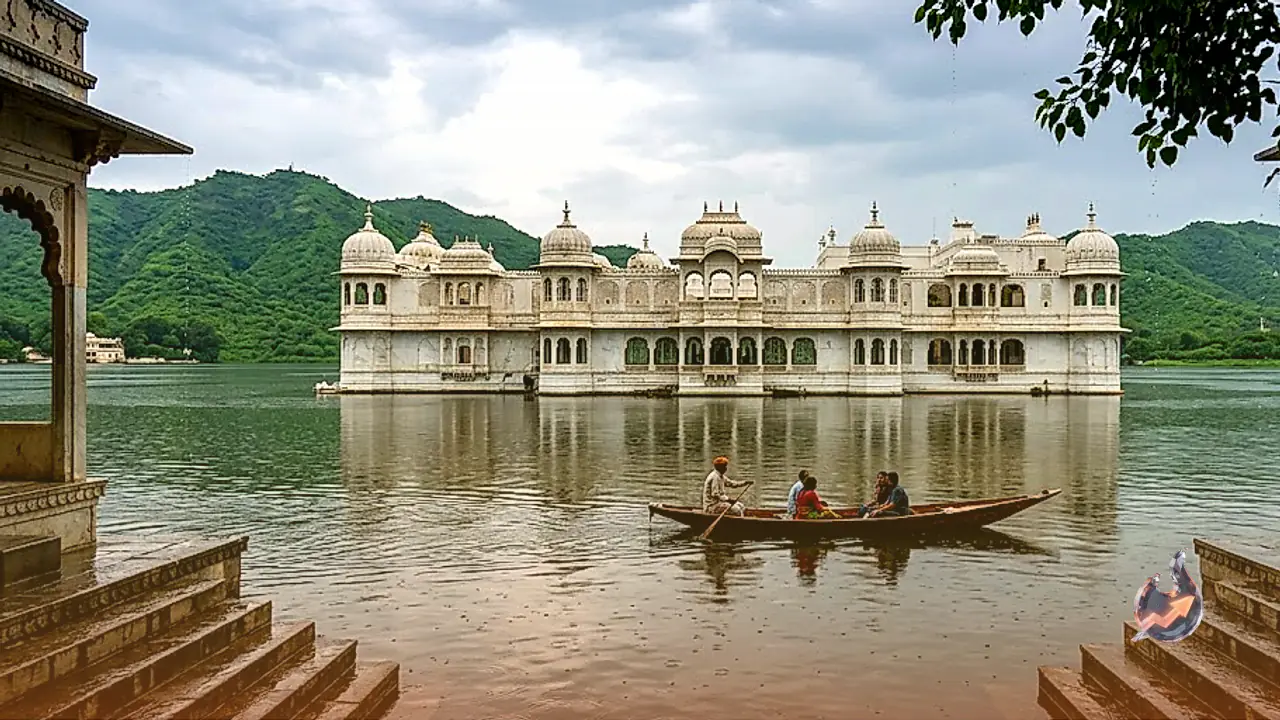 This Udaipur Palace Turns Into a Monsoon Paradise, With a Surprising Link to the Taj Mahal