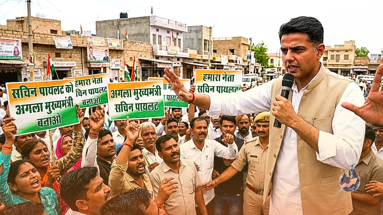 Slogans Pitch Sachin Pilot as Next CM During Barmer Visit; Leader Intervenes to Stop Supporters