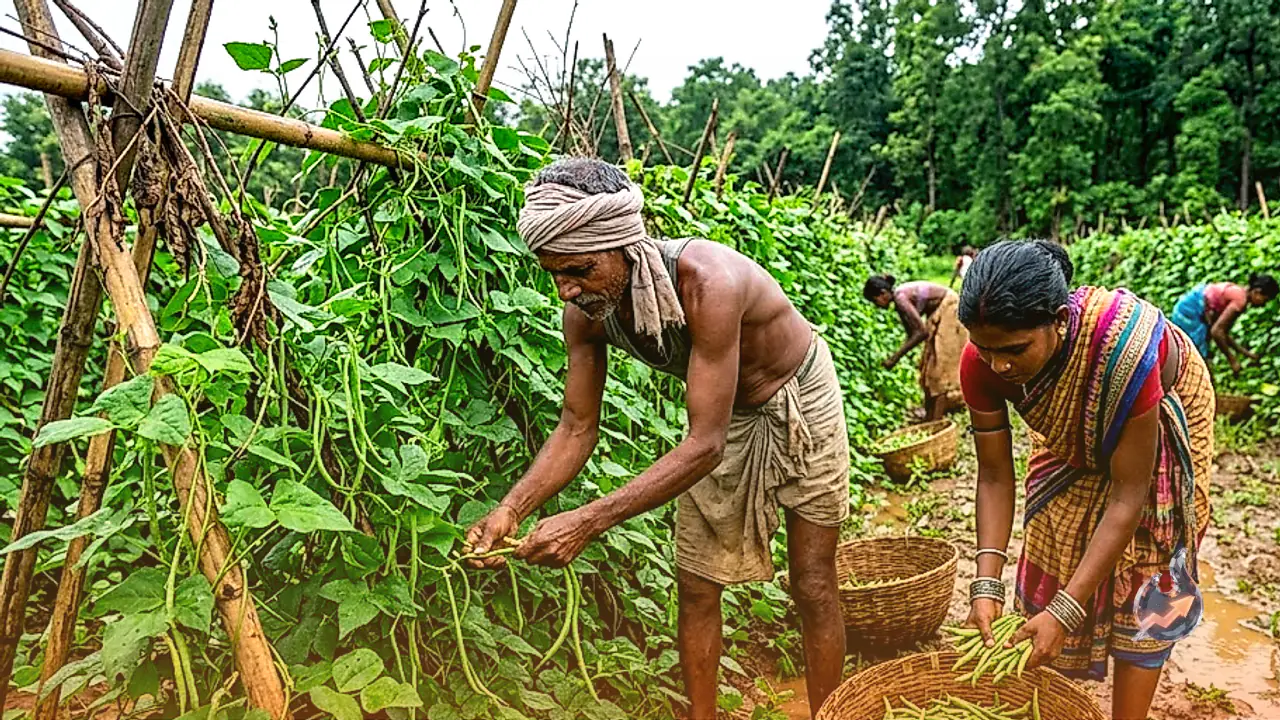बस्तर में मानसूनी सीजन में बींस की बुवाई से किसानों को चार महीने में बंपर मुनाफे की उम्मीद