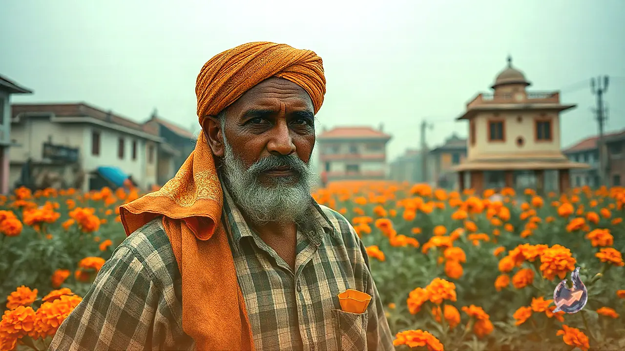 Bastar Farmer Reaps Strong Gains From Marigold Crop as Festive Demand Lifts Rates to ₹80 per Kg