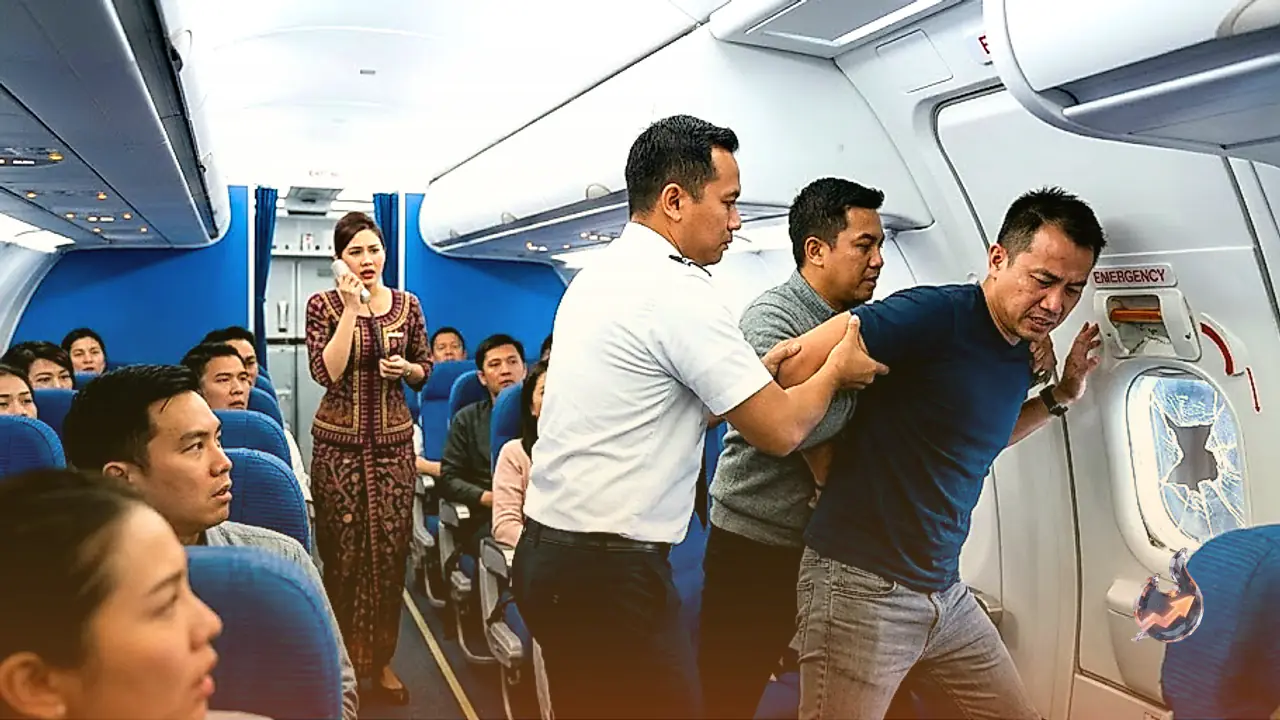 Mid-Air Panic on Batik Air Flight to Kochi as Passenger Smashes Emergency Window Panel and Attempts to Open Exit Door