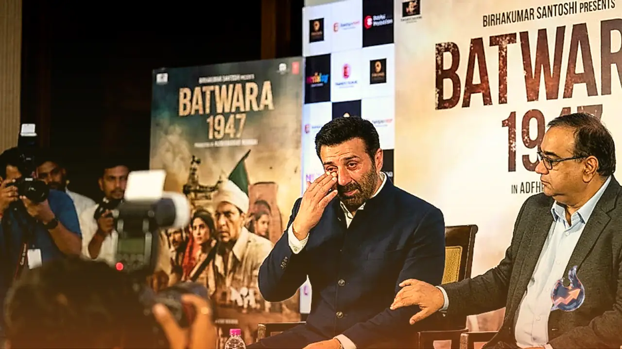 Sunny Deol Tears Up at Batwara 1947 Trailer Event as Director Rajkumar Santoshi Remembers Late Actor Dharmendra