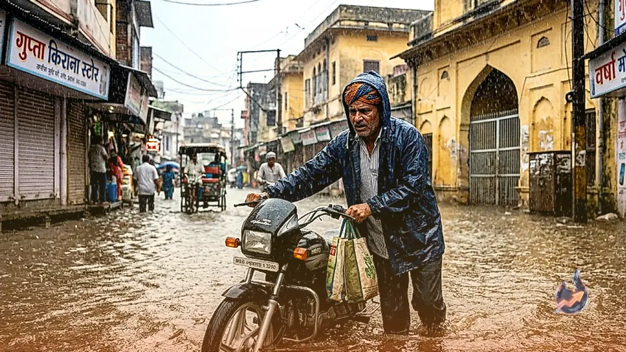 New Bay of Bengal System Revives Rajasthan Monsoon with Heavy Rainfall Alert for Kota and Jaipur Divisions