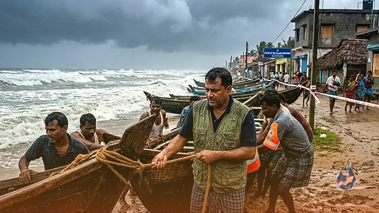 बंगाल की खाड़ी में बना गहरा दबाव तट की ओर बढ़ा, ओडिशा और आंध्र प्रदेश में भारी सतर्कता