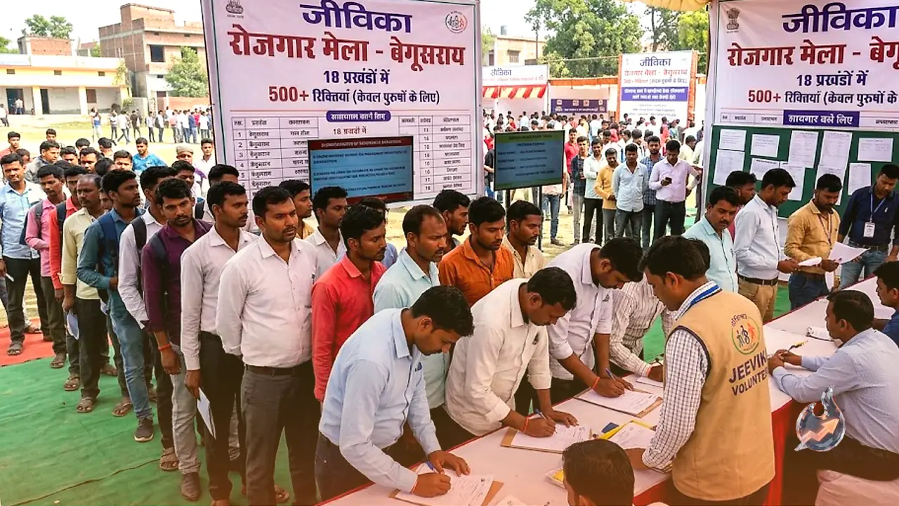 Begusarai Job Camp: Jeevika to Host Recruitment Drive Across 18 Blocks with Over 500 Vacancies for Male Candidates