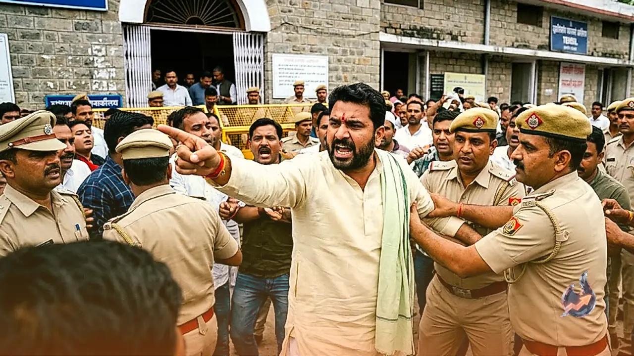 Behror Tehsil Office Sees Massive Ruckus Over Oath Taking Ceremony as MLA Lalit Yadav Alleges Police Manhandled Leaders