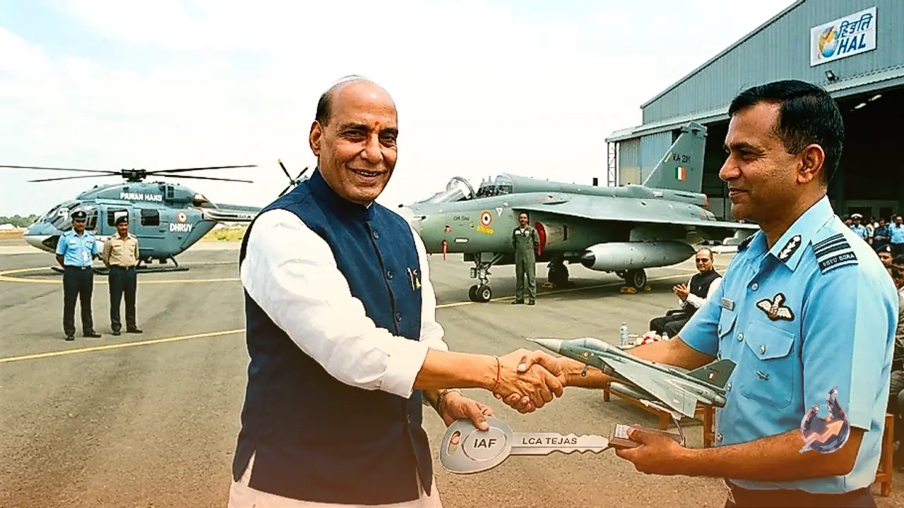 Defence Minister Rajnath Singh Hands Over Indigenous Aircraft and Helicopters to IAF and Pawan Hans in Bengaluru