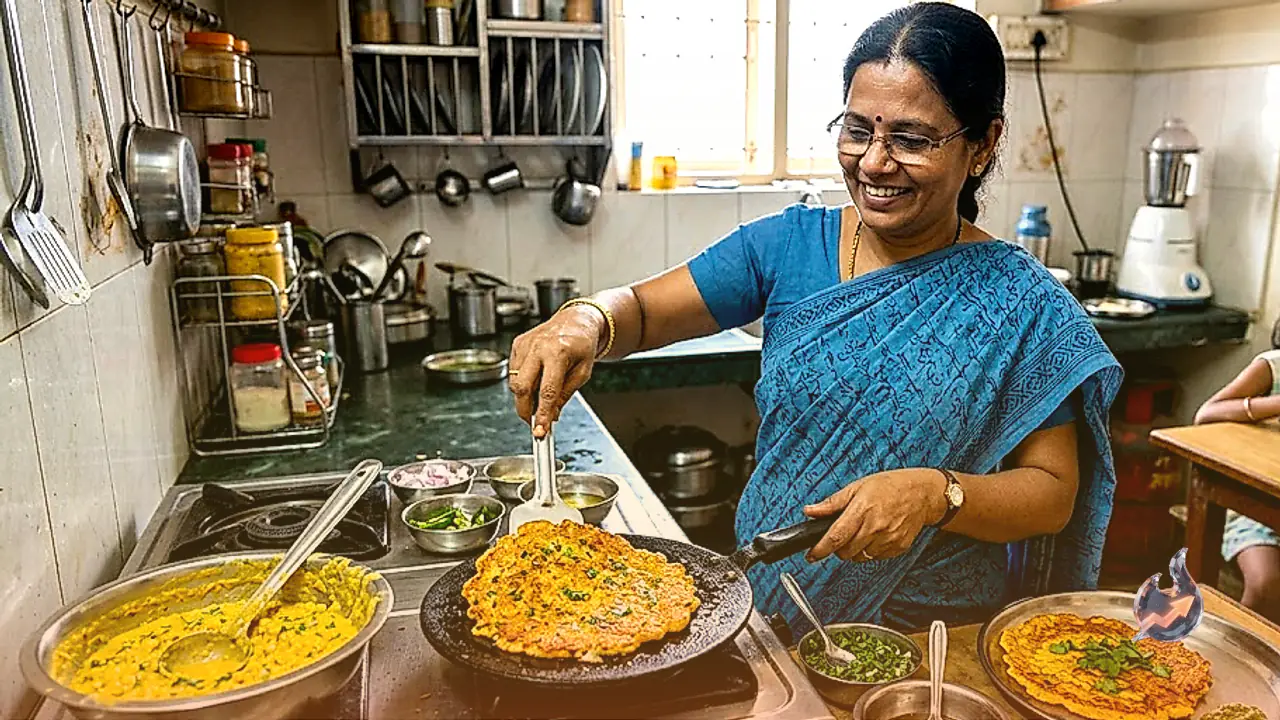 Make crispy moong chana besan chilla for a perfect breakfast