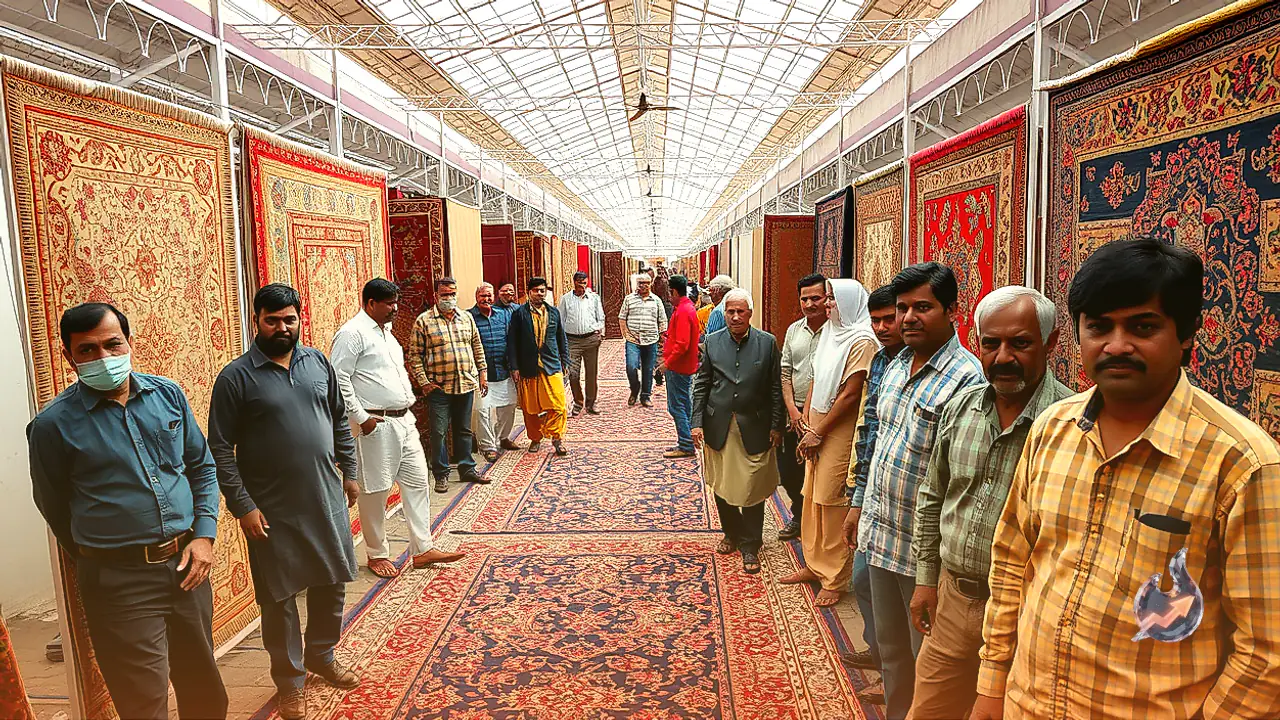 उत्तर प्रदेश के भदोही में सजा 50वां इंटरनेशनल कारपेट एक्सपो, 65 देशों के खरीदारों ने दिखाई कश्मीरी सिल्क और मिर्जापुर दरी में दिलचस्पी