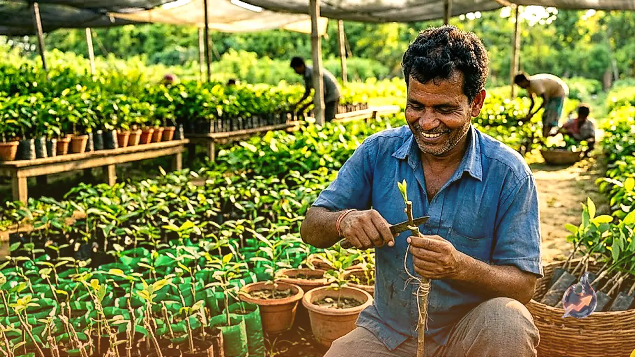 भागलपुर में नर्सरी कारोबार से शानदार कमाई का जरिया, ग्राफ्टिंग तकनीक से 3 रुपये का पौधा देगा भारी मुनाफा